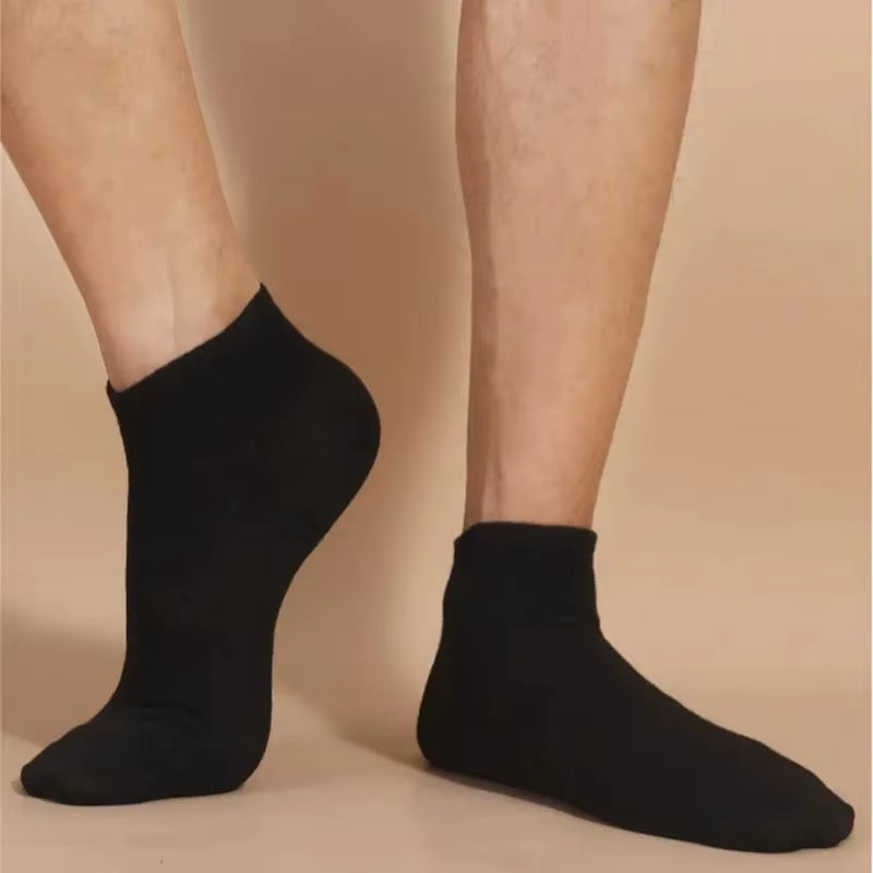 5/10/20/30 Pairs Women/Men Boat Socks Invisible Low Cut Silicone Summer No-Show Ankle Socks Solid Color Casual Breathable